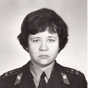 Старший лейтенант милиции Котельникова А.А. 1980 год.